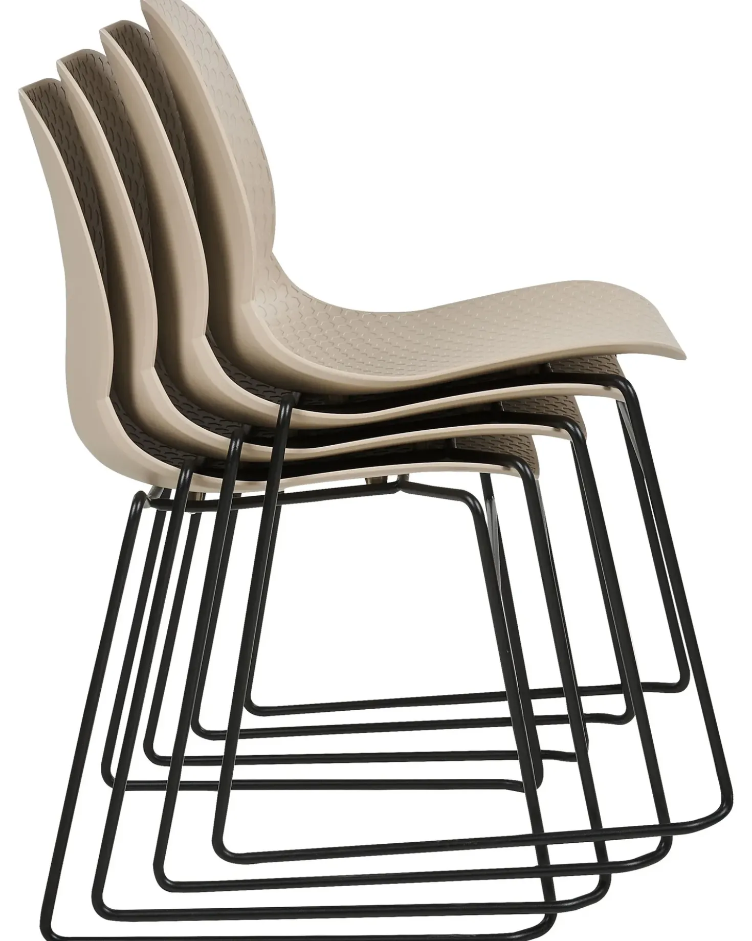 Set di 4 sedie da conferenza PANORA Beige