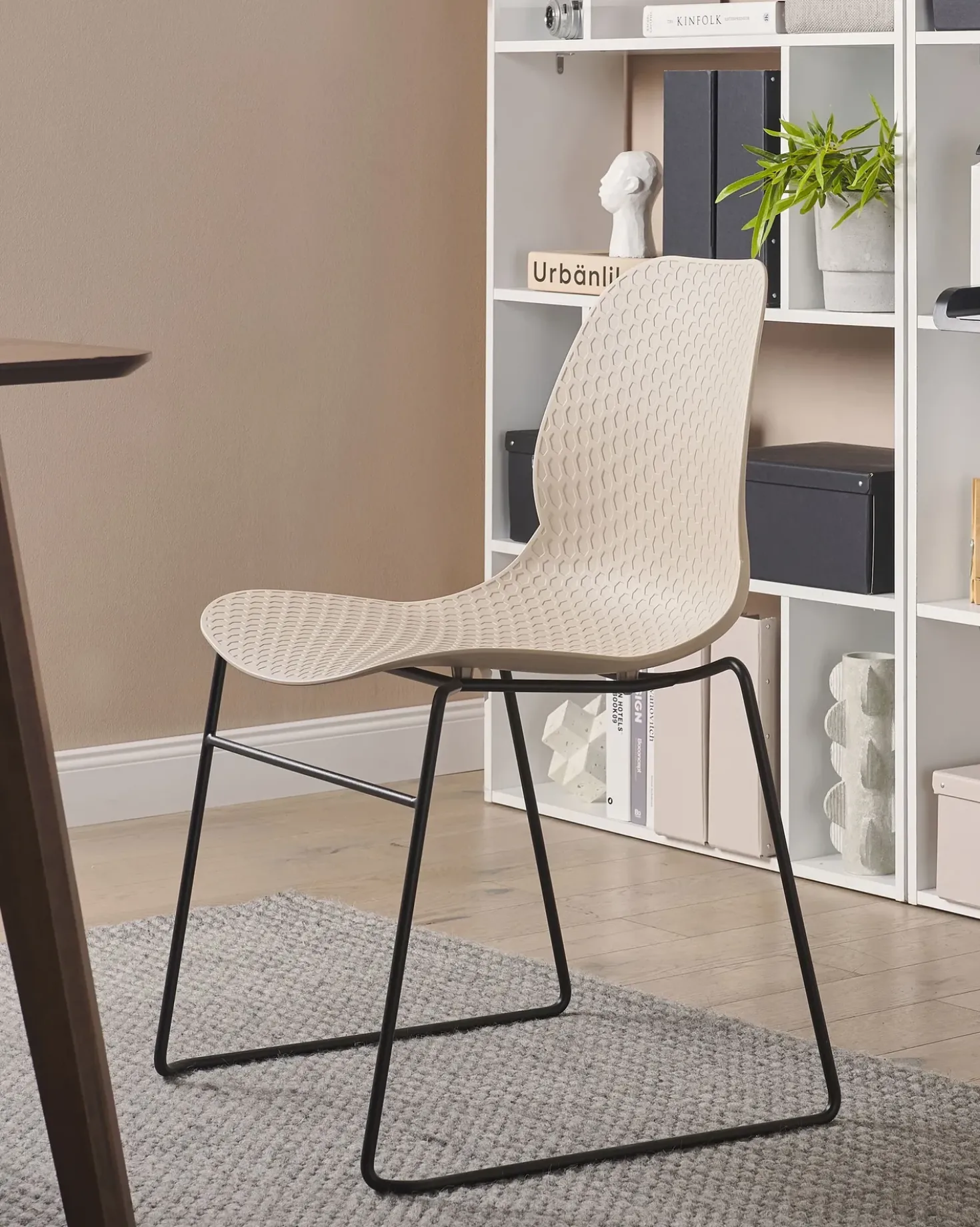 Set di 4 sedie da conferenza PANORA Beige