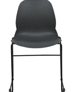 Set di 4 sedie da conferenza PANORA Grigio scuro
