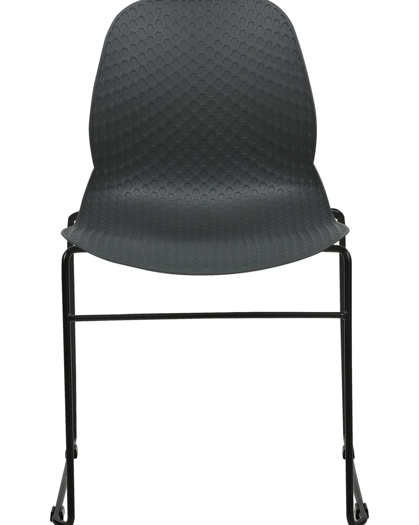 Set di 4 sedie da conferenza PANORA Grigio scuro