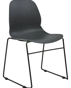 Set di 4 sedie da conferenza PANORA Grigio scuro