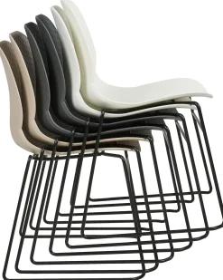 Set di 4 sedie da conferenza PANORA Grigio scuro