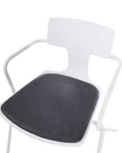 Set di 2 sedie da conferenza MANSON Nero/Bianco