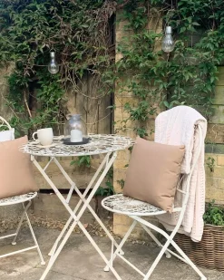 Set di 2 sedie da giardino STIFFE Metallo Bianco