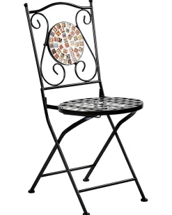 Set di 2 sedie da giardino CASARIO Metallo Nero