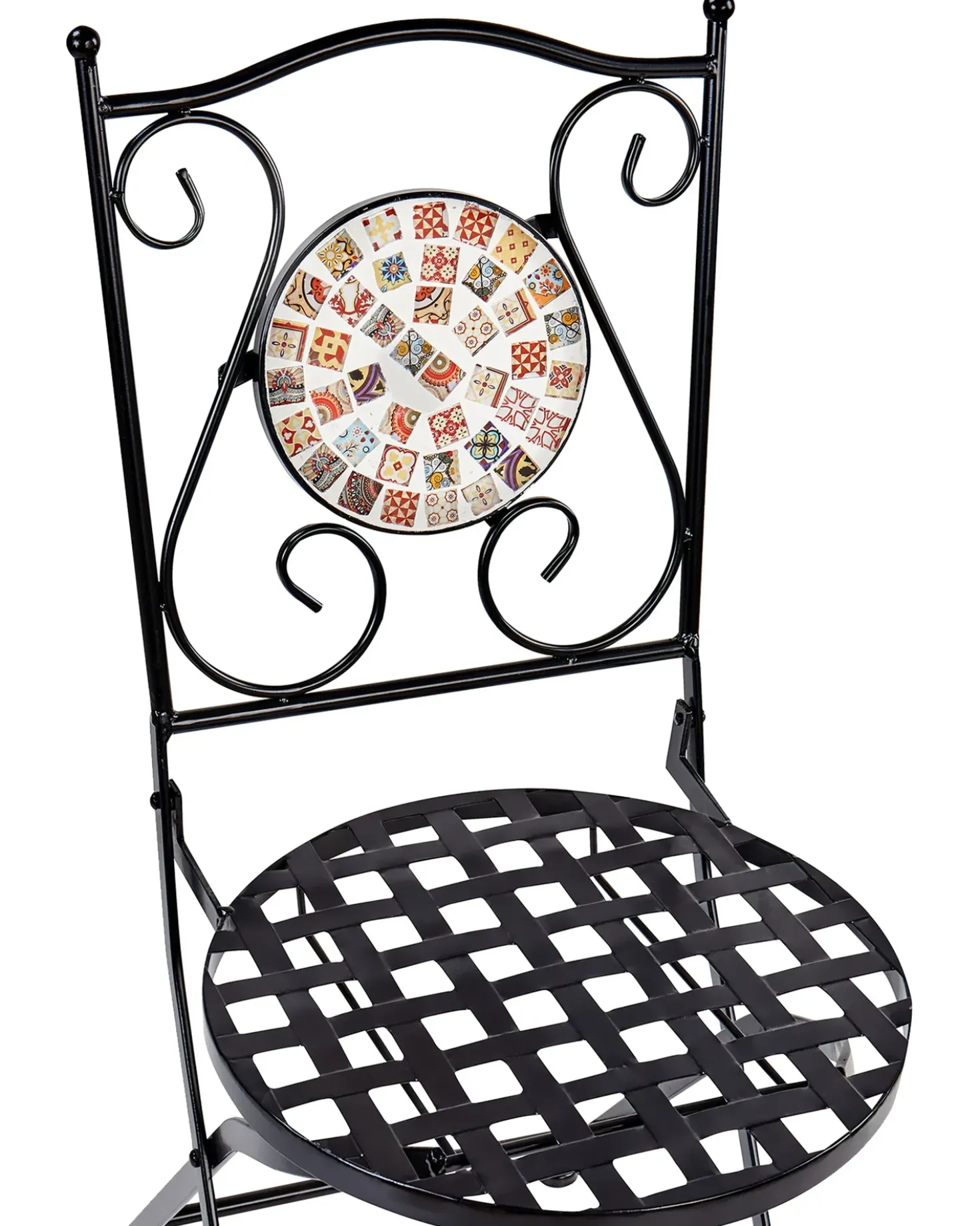 Set di 2 sedie da giardino CASARIO Metallo Nero