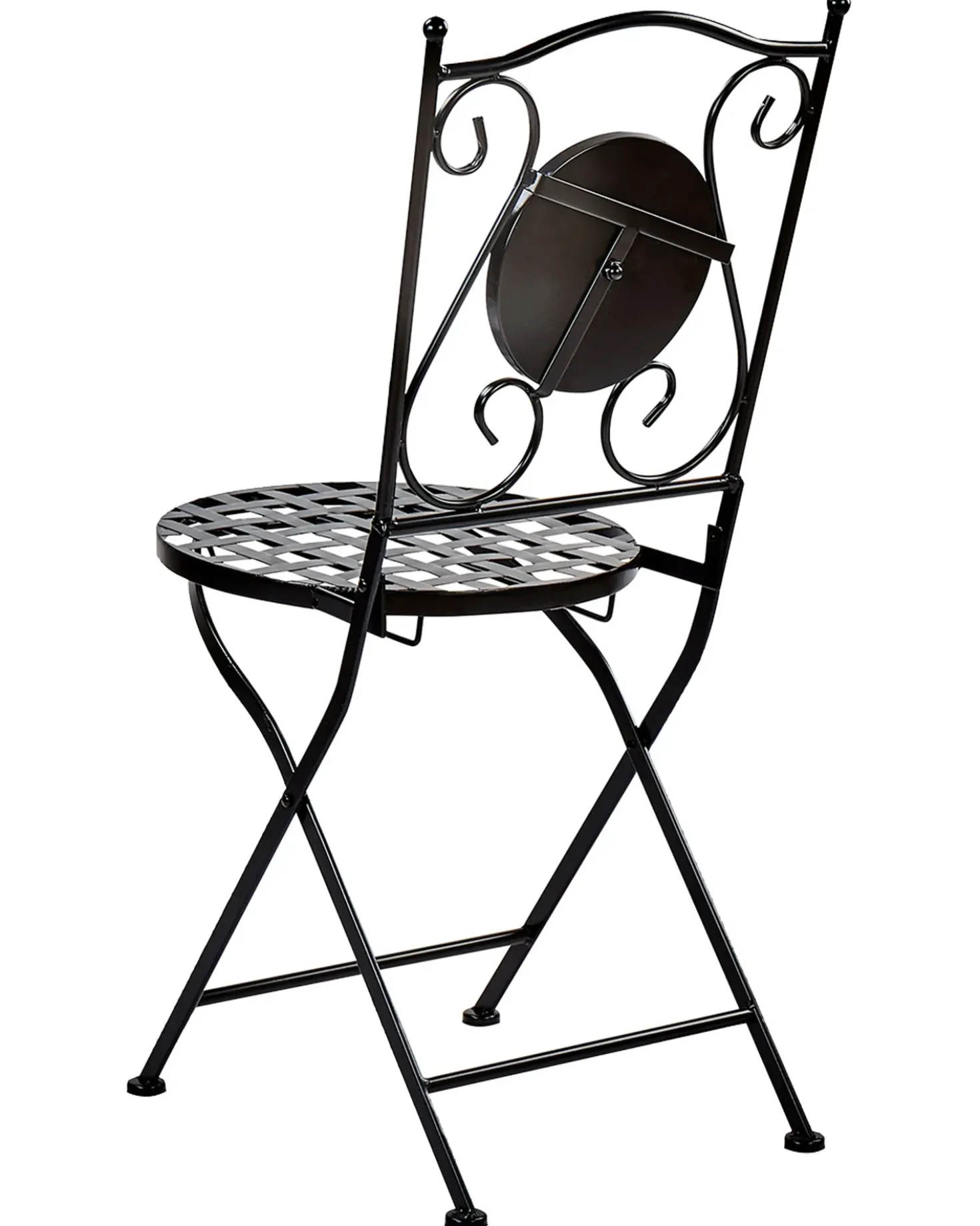 Set di 2 sedie da giardino CASARIO Metallo Nero