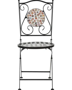 Set di 2 sedie da giardino CASARIO Metallo Nero