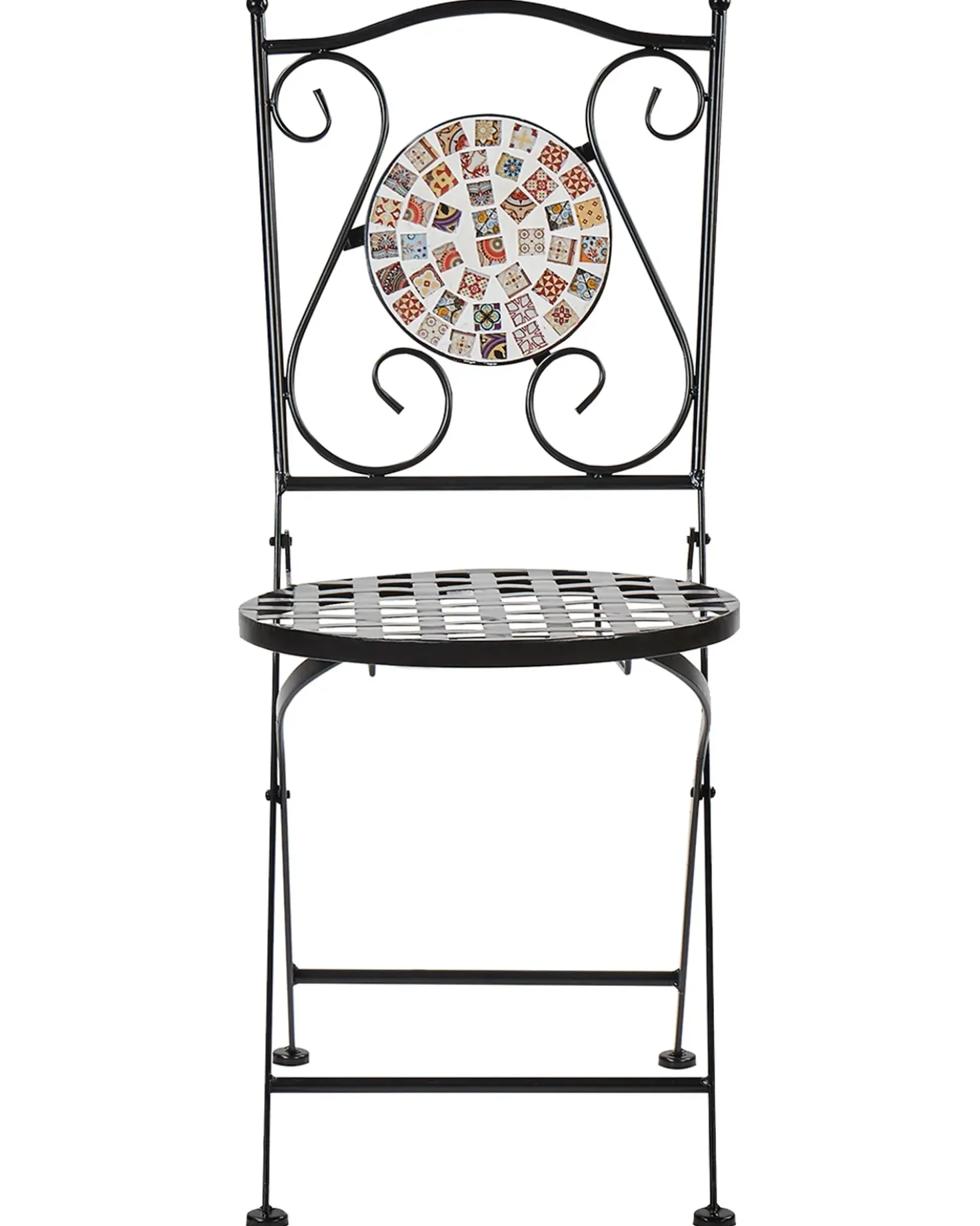 Set di 2 sedie da giardino CASARIO Metallo Nero