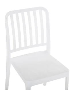 Set di 2 sedie da giardino SERSALE Materiale sintetico Bianco
