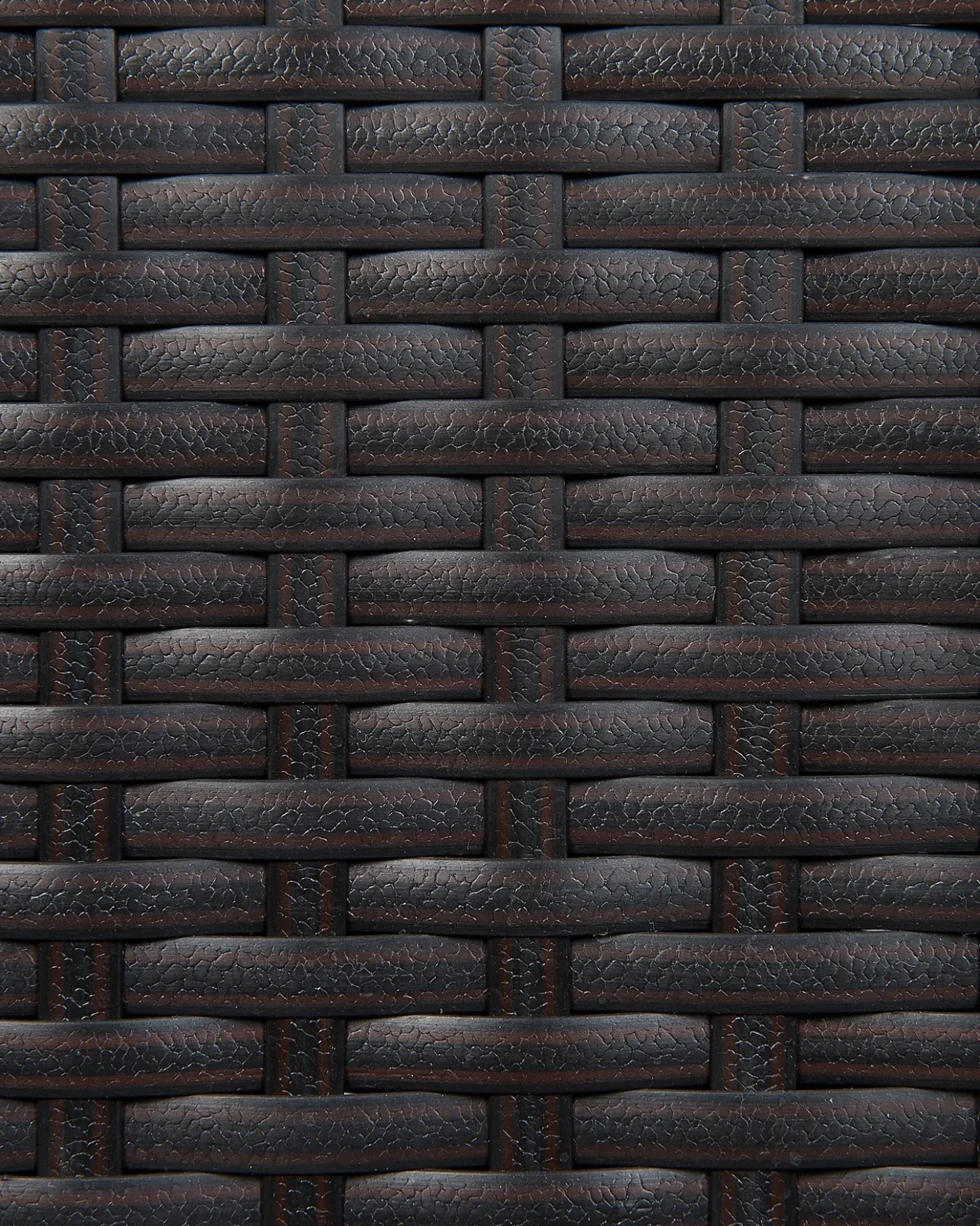Set di 2 sedie da giardino con cuscini ITALY Rattan sintetico (PE) Marrone scuro
