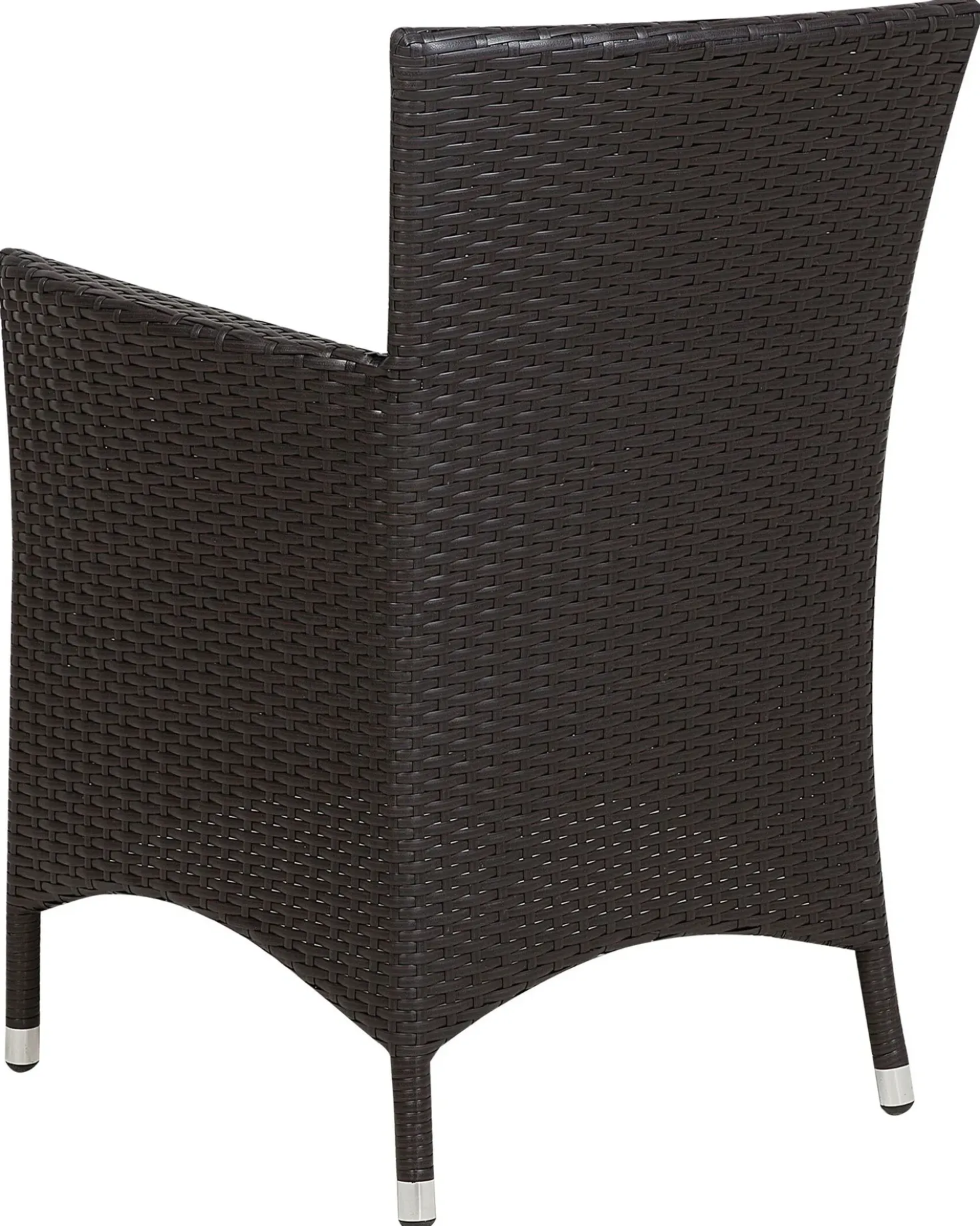 Set di 2 sedie da giardino con cuscini ITALY Rattan sintetico (PE) Marrone scuro