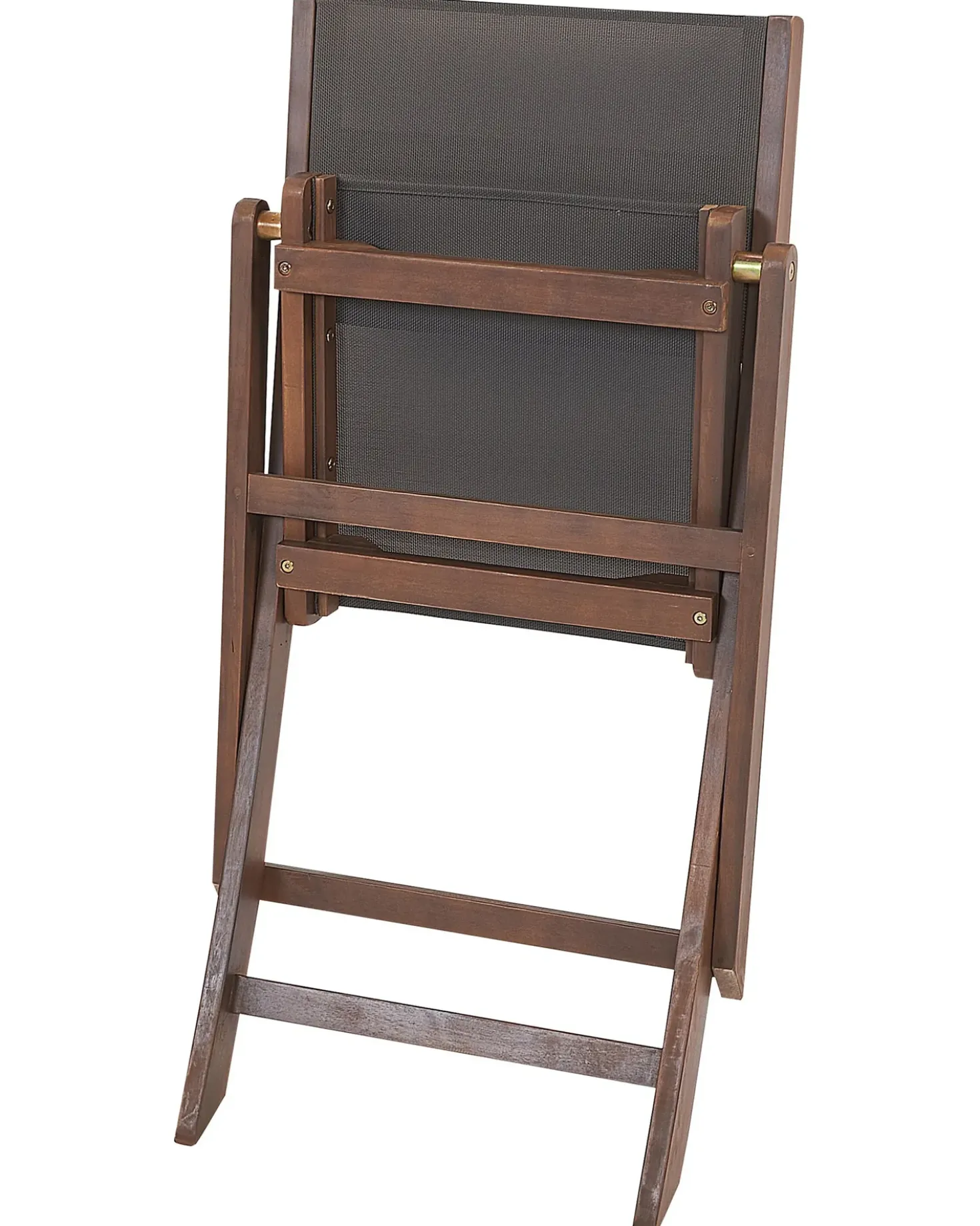 Set di 2 sedie da giardino CESANA Legno d'acacia Marrone scuro