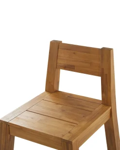 Set di 2 sedie da giardino LIVORNO Legno d'acacia Marrone