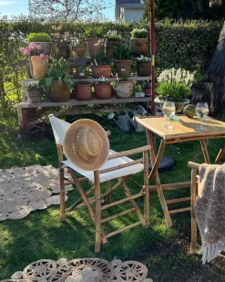 Set di 2 sedie da giardino MOLISE Bambù Marrone