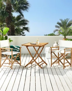 Set di 2 sedie da giardino MOLISE Bambù Marrone