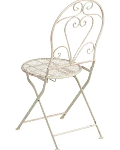 Set di 2 sedie da giardino FOLELLI Pieghevole Metallo Beige chiaro