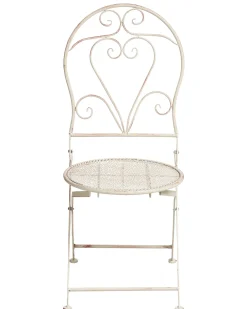 Set di 2 sedie da giardino FOLELLI Pieghevole Metallo Beige chiaro