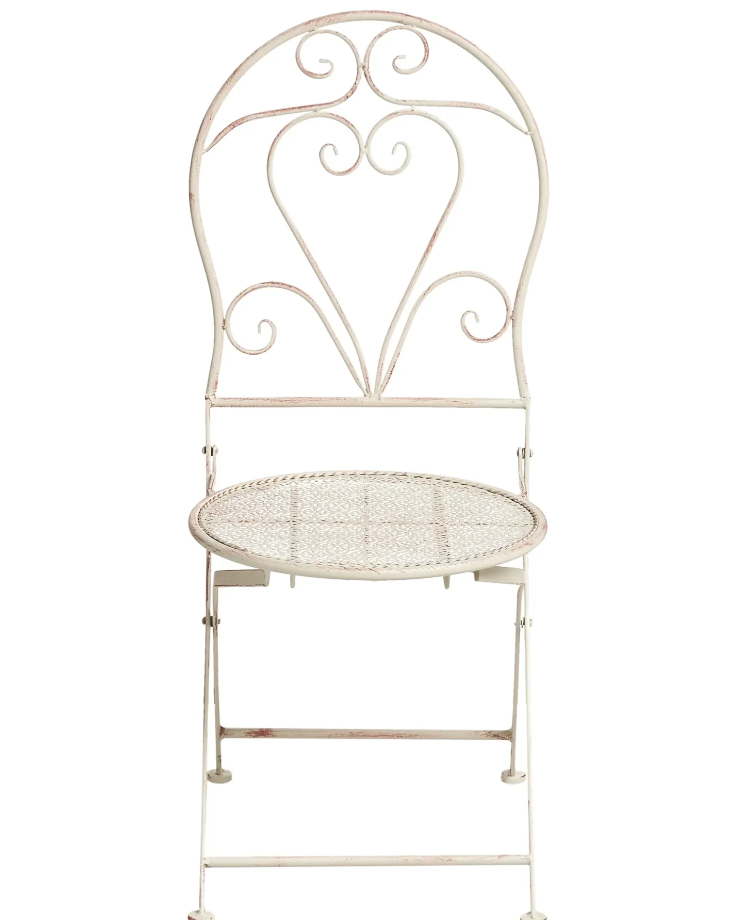 Set di 2 sedie da giardino FOLELLI Pieghevole Metallo Beige chiaro