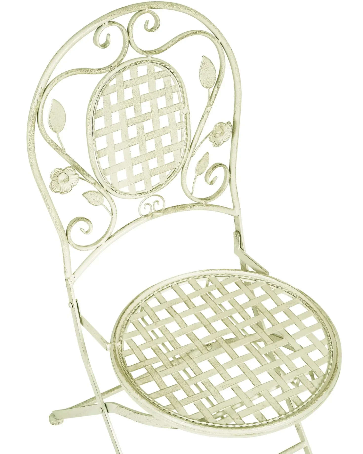 Set di 2 sedie da giardino BIVIO Pieghevole Metallo Verde chiaro