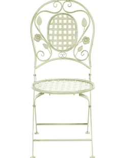 Set di 2 sedie da giardino BIVIO Pieghevole Metallo Verde chiaro