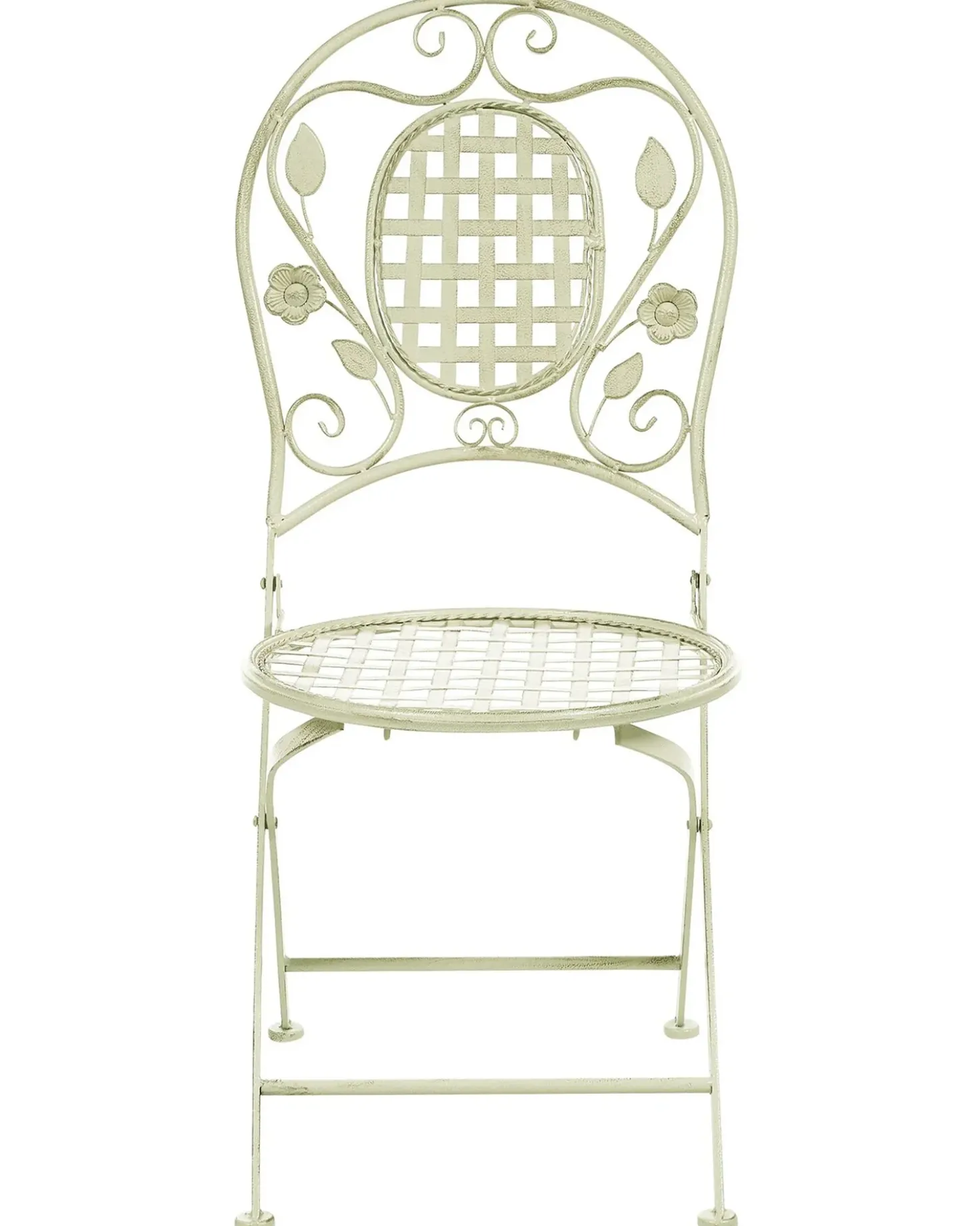 Set di 2 sedie da giardino BIVIO Pieghevole Metallo Verde chiaro