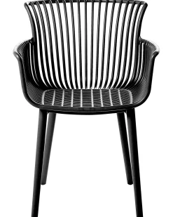 Set di 4 sedie da giardino PESARO Nero