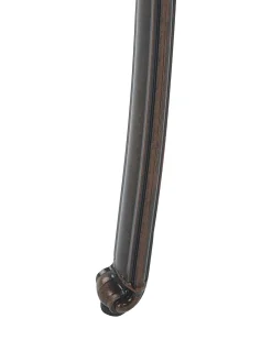Set di 4 sedie da giardino con cuscini SALENTO Metallo Marrone scuro