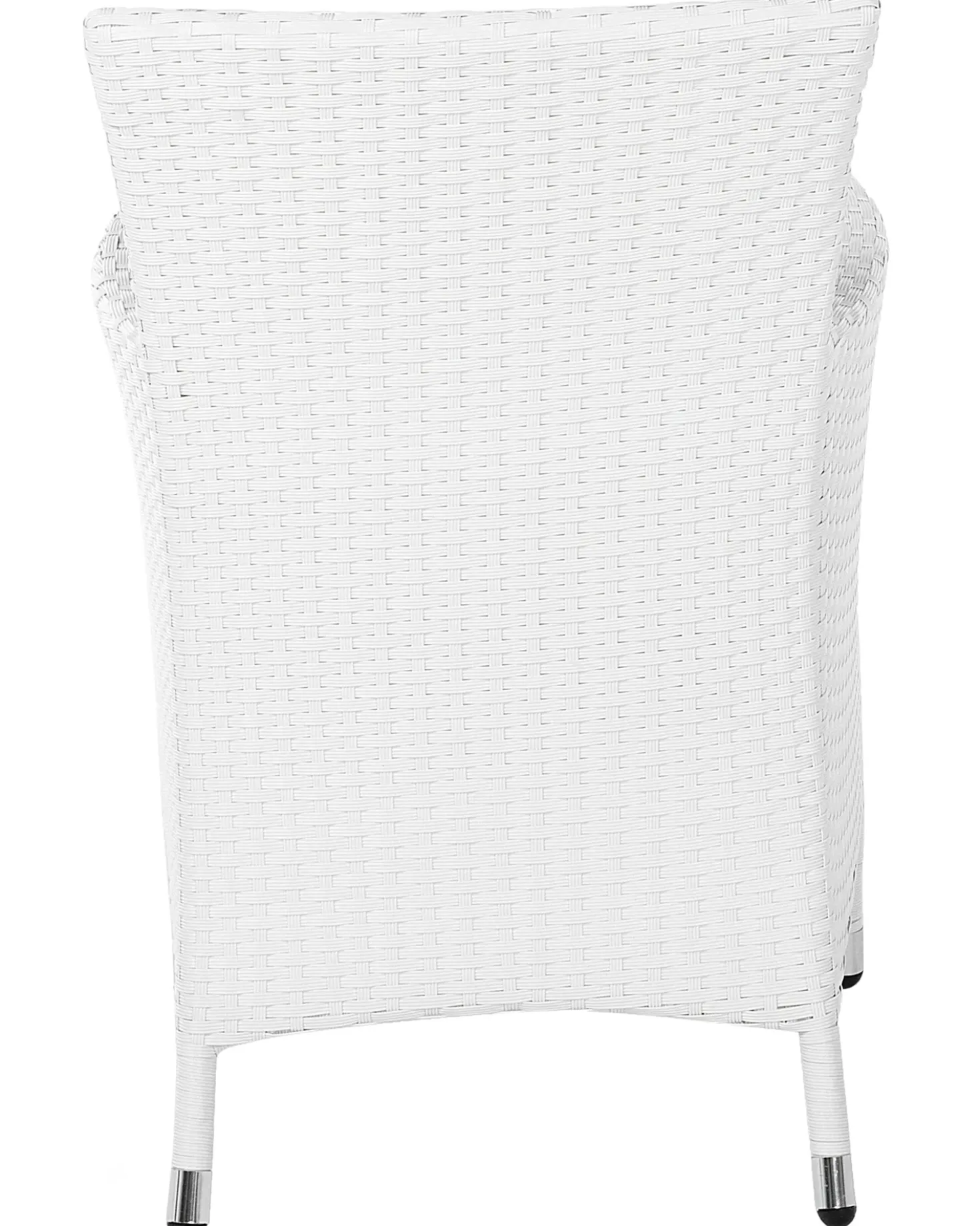 Set di 2 sedie da giardino con cuscini ITALY Rattan sintetico (PE) Bianco