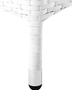 Set di 2 sedie da giardino con cuscini ITALY Rattan sintetico (PE) Bianco