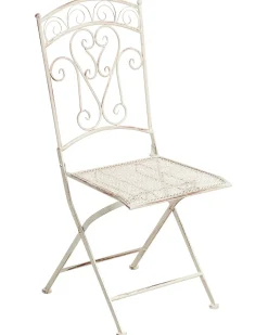 Set di 2 sedie da giardino JUINA Pieghevole Metallo Beige chiaro