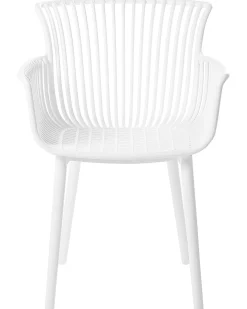 Set di 4 sedie da giardino PESARO Bianco