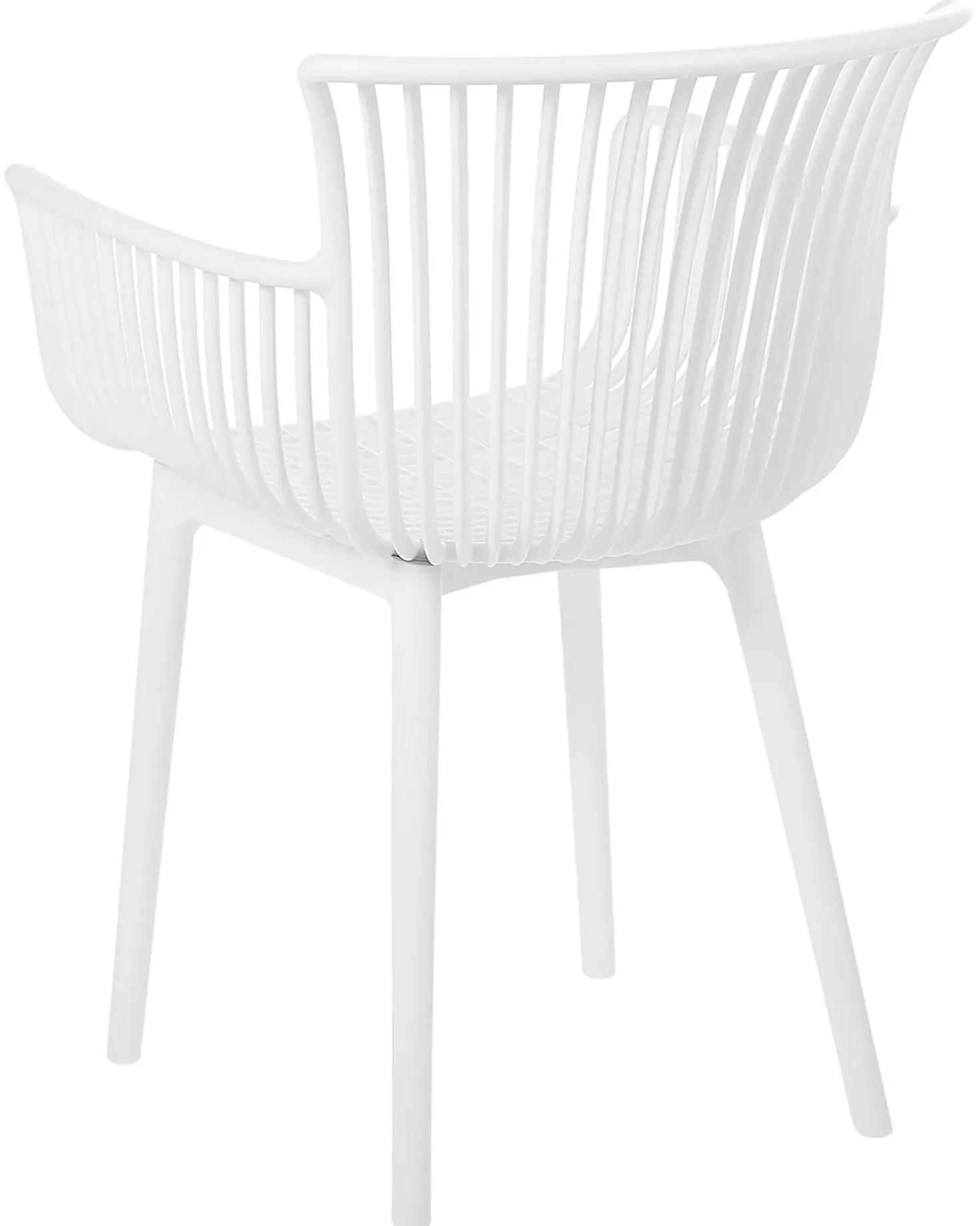 Set di 4 sedie da giardino PESARO Bianco