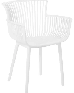 Set di 4 sedie da giardino PESARO Bianco