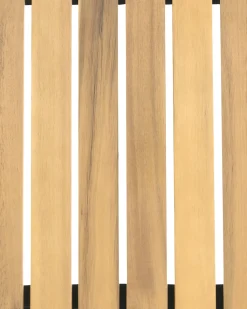 Set di 2 sedie da giardino LASCARI Senza braccia Legno d'acacia Marrone chiaro