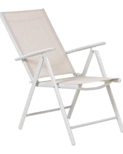 Set di 6 sedie da giardino CATANIA Metallo Beige