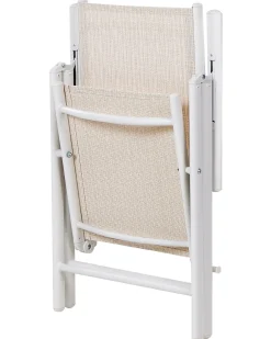Set di 6 sedie da giardino CATANIA Metallo Beige