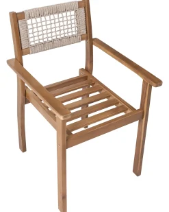 Set di 2 sedie da giardino SUMIRAGO Legno d'acacia Marrone chiaro
