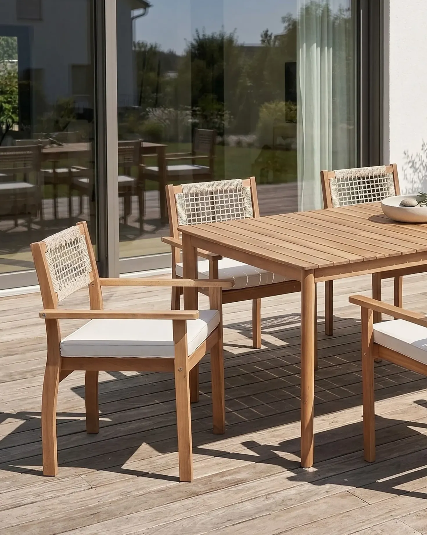 Set di 2 sedie da giardino SUMIRAGO Legno d'acacia Marrone chiaro
