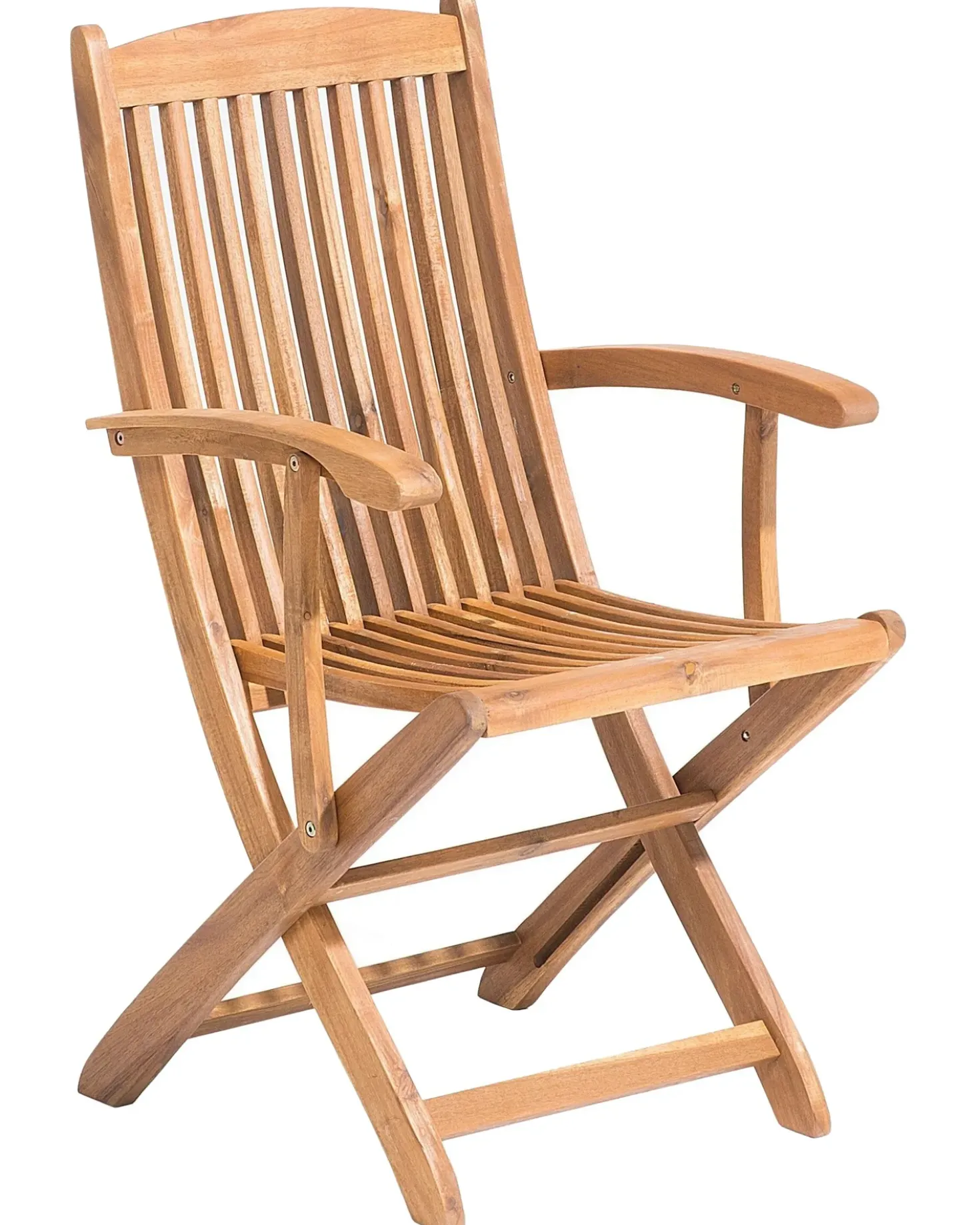 Set di 2 sedie da giardino MAUI Legno d'acacia Marrone chiaro