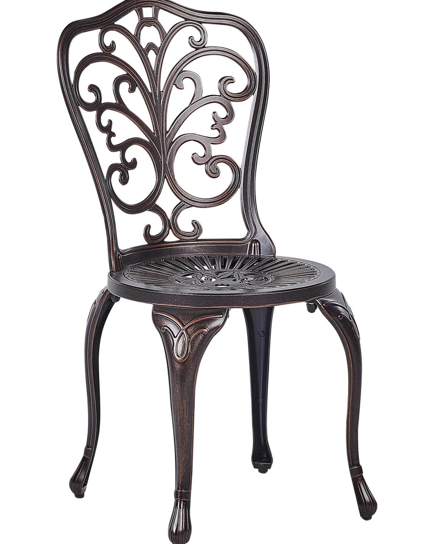 Set di 2 sedie da giardino TRIORA Metallo Marrone