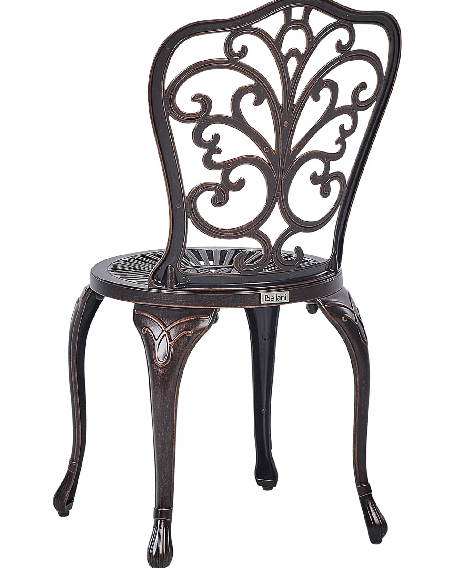 Set di 2 sedie da giardino TRIORA Metallo Marrone