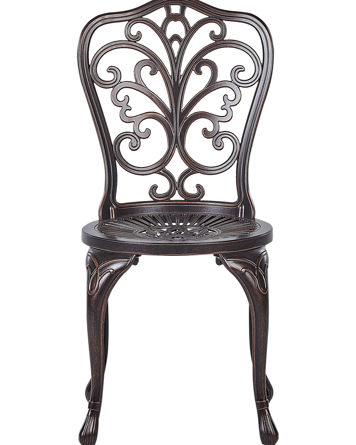 Set di 2 sedie da giardino TRIORA Metallo Marrone
