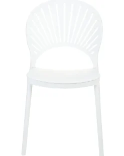 Set di 4 sedie da giardino OSTIA Bianco