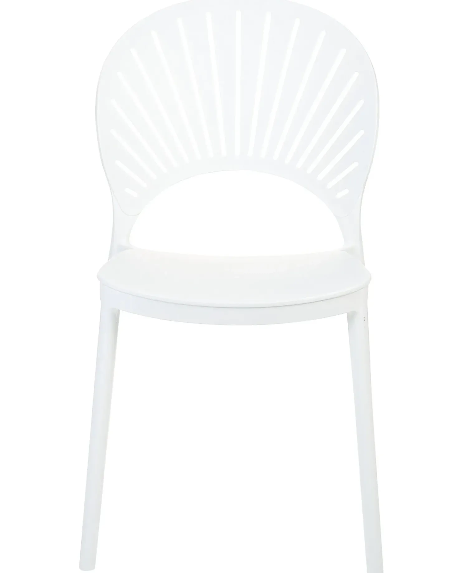 Set di 4 sedie da giardino OSTIA Bianco