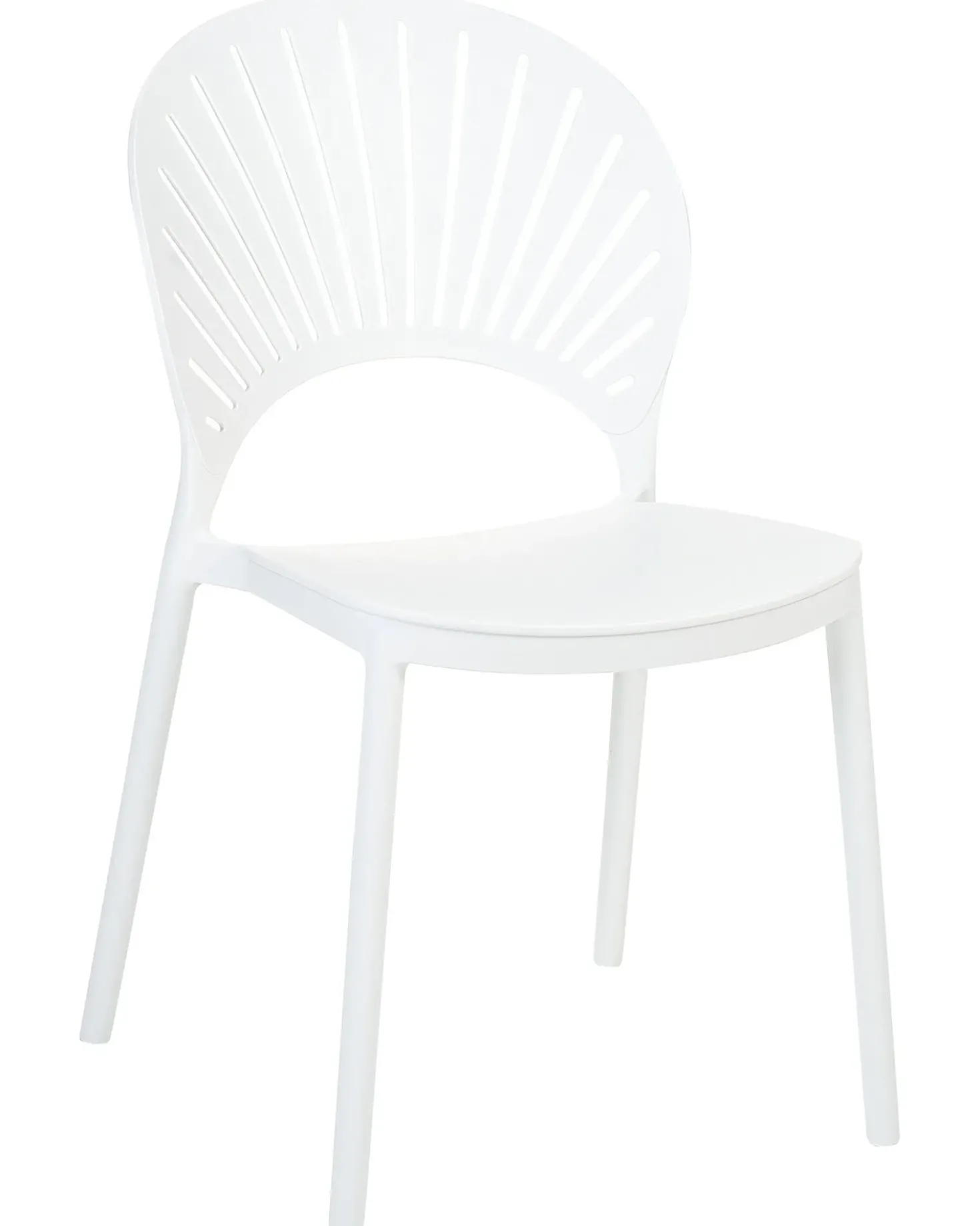 Set di 4 sedie da giardino OSTIA Bianco