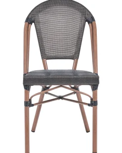 Set di 4 sedie da giardino RIFREDDO Rattan sintetico (PE) Grigio