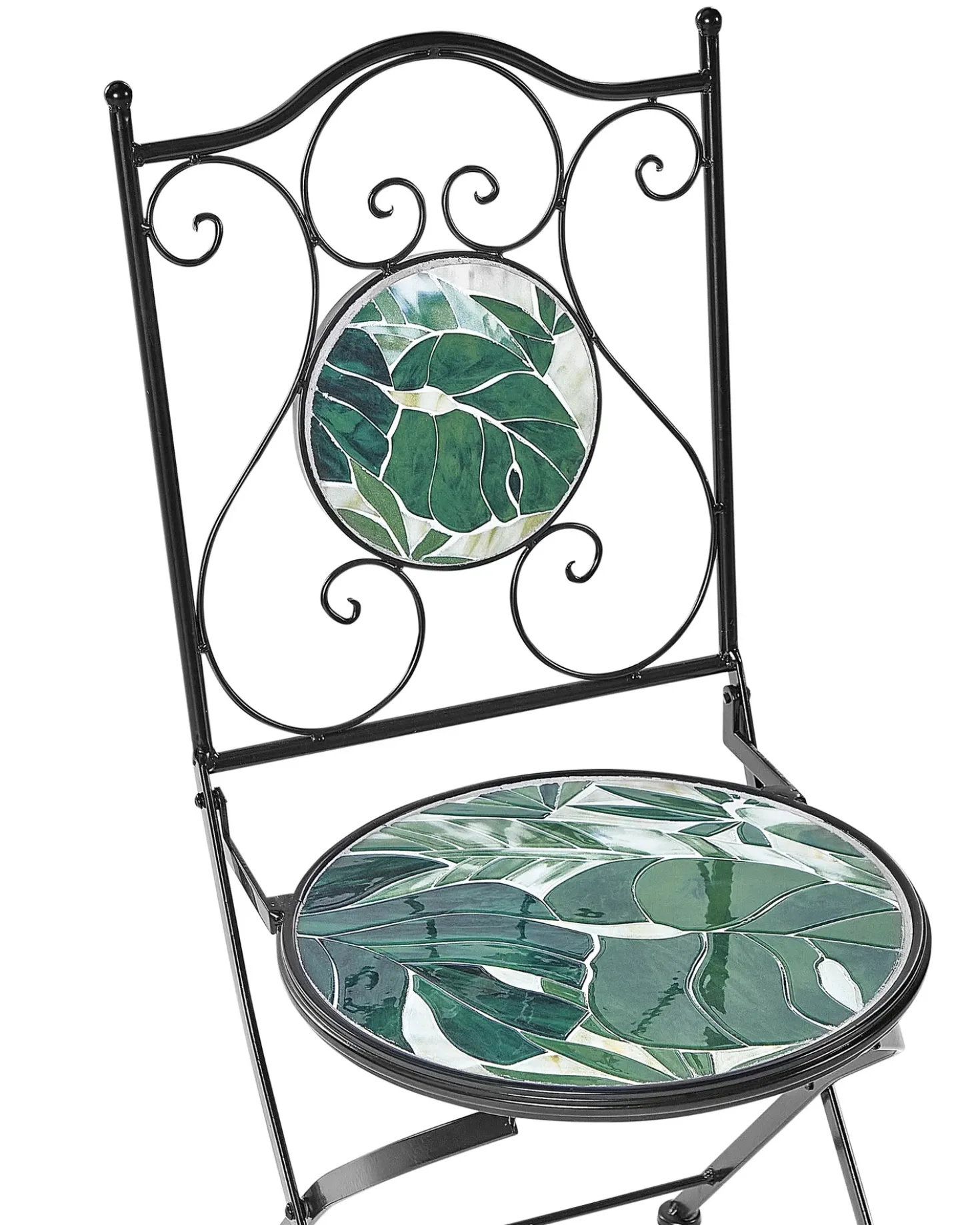 Set di 2 sedie da giardino COZZANA Metallo Nero