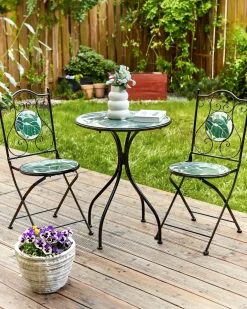 Set di 2 sedie da giardino COZZANA Metallo Nero