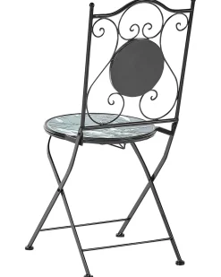 Set di 2 sedie da giardino COZZANA Metallo Nero